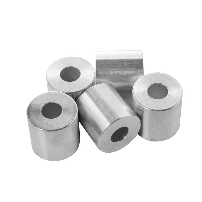 Aluminum Spacer 1" OD X 3/8" ID - Metal Spacers Online