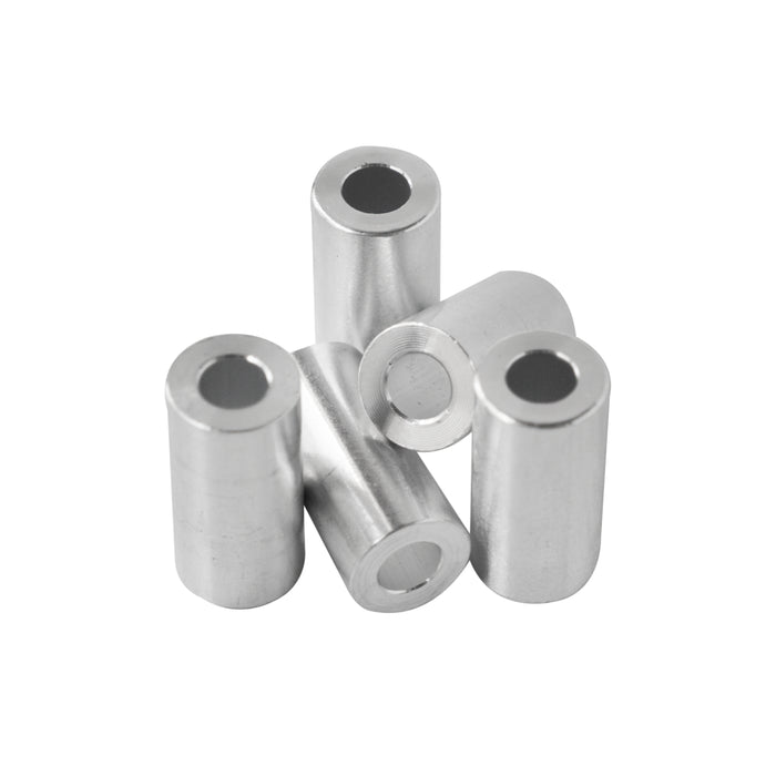 Aluminum Spacer 1/2" OD X 1/4" ID - Metal Spacers Online