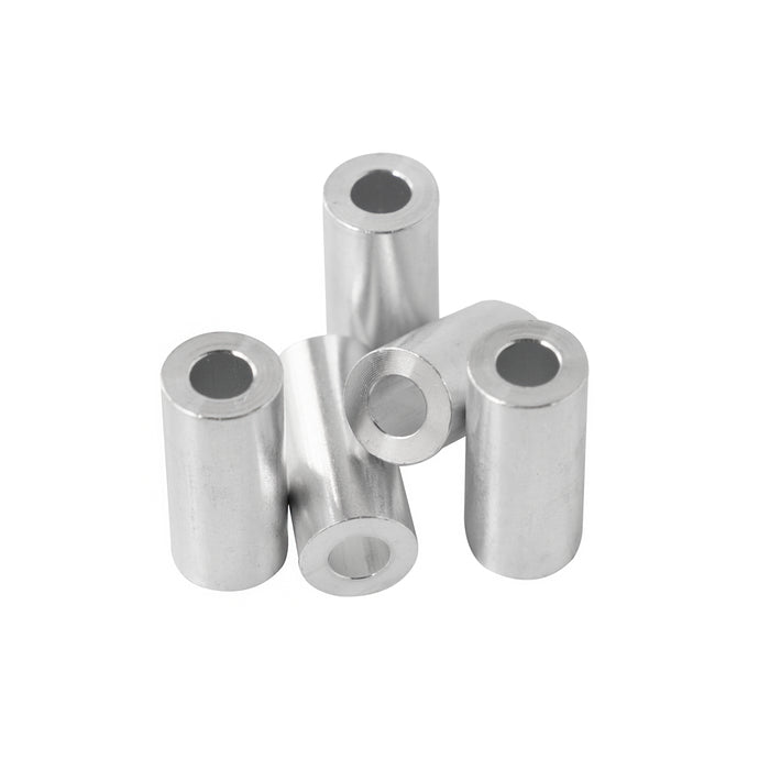 Aluminum Spacer 1/2" OD X 1/4" ID - Metal Spacers Online