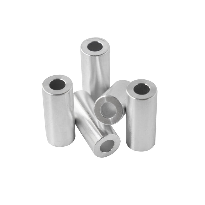 Aluminum Spacer 1/2" OD X 1/4" ID - Metal Spacers Online