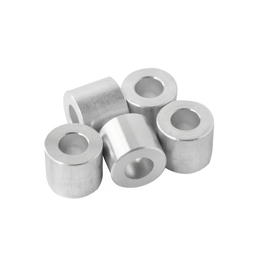 Aluminum Spacer 1/2" OD X 1/4" ID - Metal Spacers Online