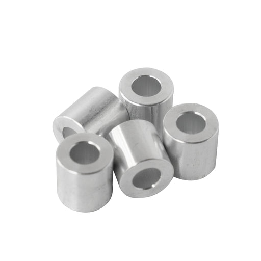 Aluminum Spacer 1/2" OD X 1/4" ID - Metal Spacers Online