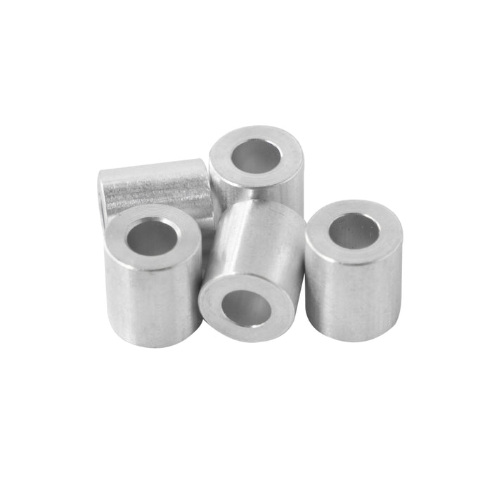 Aluminum Spacer 1/2" OD X 1/4" ID - Metal Spacers Online