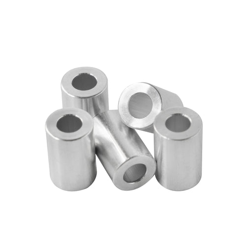 Aluminum Spacer 1/2" OD X 1/4" ID - Metal Spacers Online