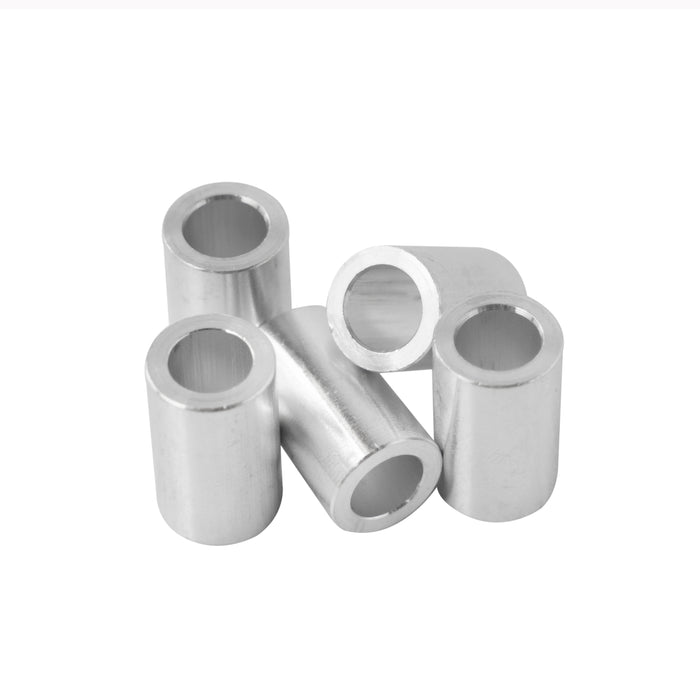 Aluminum Spacer 1/2" OD X 1/4" ID - Metal Spacers Online