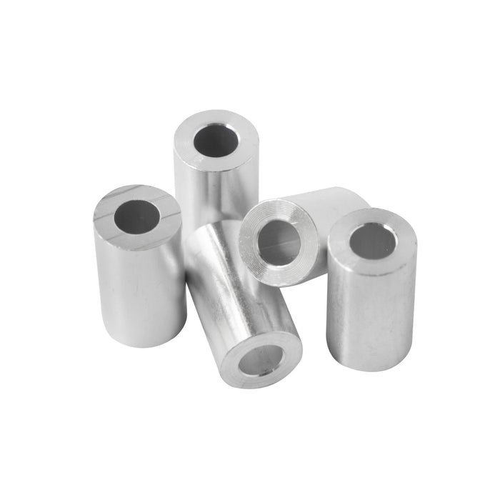 Aluminum Spacer 1/2" OD X 1/4" ID - Metal Spacers Online