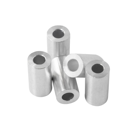 Aluminum Spacer 1/2" OD X 1/4" ID - Metal Spacers Online