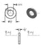 Mild Steel Spacer 1/2" OD X 1/4" ID - Metal Spacers Online