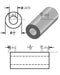 Mild Steel Spacer 1/2" OD X 1/4" ID - Metal Spacers Online