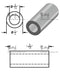 Mild Steel Spacer 1/2" OD X 5/16" ID - Metal Spacers Online