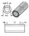 Mild Steel Spacer 1/2" OD X 5/16" ID - Metal Spacers Online