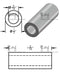 Mild Steel Spacer 1/2" OD X 5/16" ID - Metal Spacers Online