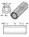 Mild Steel Spacer 1/2" OD X 5/16" ID - Metal Spacers Online