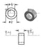 Mild Steel Spacer 1/2" OD X 5/16" ID - Metal Spacers Online