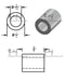 Mild Steel Spacer 1/2" OD X 5/16" ID - Metal Spacers Online