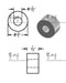 Mild Steel Spacer 3/4" OD X 5/16" ID - Metal Spacers Online