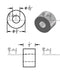 Mild Steel Spacer 3/4" OD X 5/16" ID - Metal Spacers Online