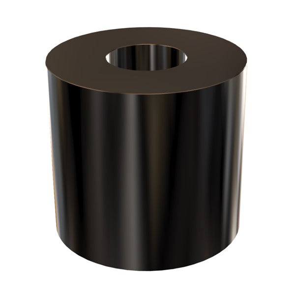 Black Aluminum Spacer 1" OD X 3/8" ID