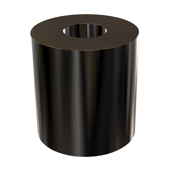 Black Aluminum Spacer 1" OD X 3/8" ID