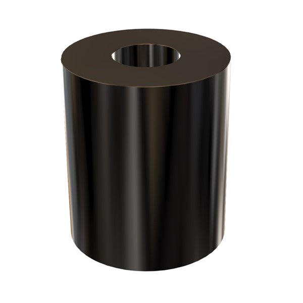 Black Aluminum Spacer 1" OD X 3/8" ID