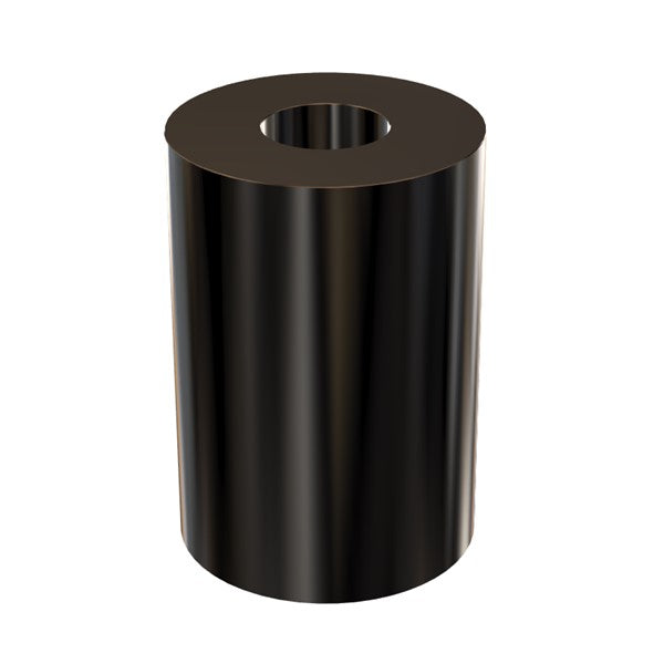 Black Aluminum Spacer 1" OD X 3/8" ID