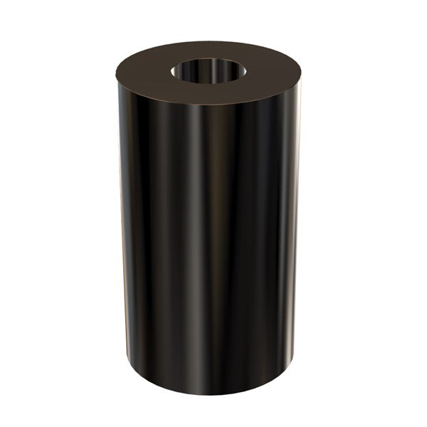 Black Aluminum Spacer 1" OD X 3/8" ID