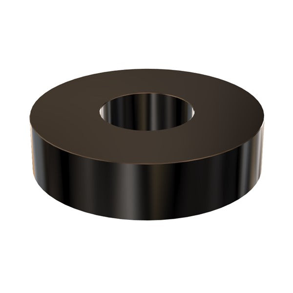 Black Aluminum Spacer 1" OD X 3/8" ID