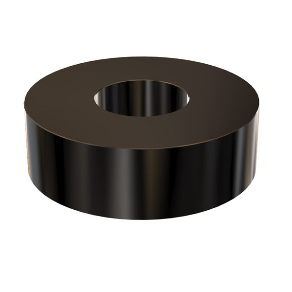 Black Aluminum Spacer 1" OD X 3/8" ID