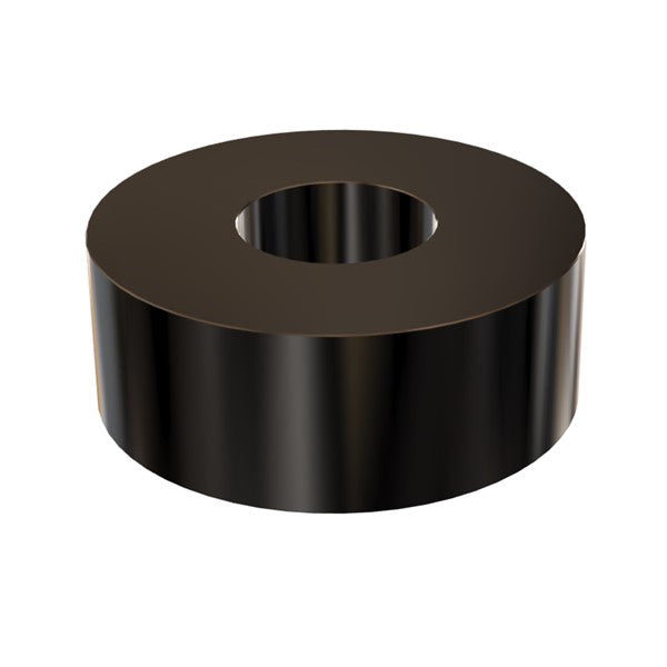 Black Aluminum Spacer 1" OD X 3/8" ID