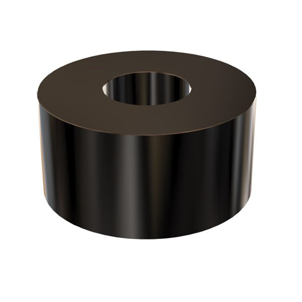 Black Aluminum Spacer 1" OD X 3/8" ID