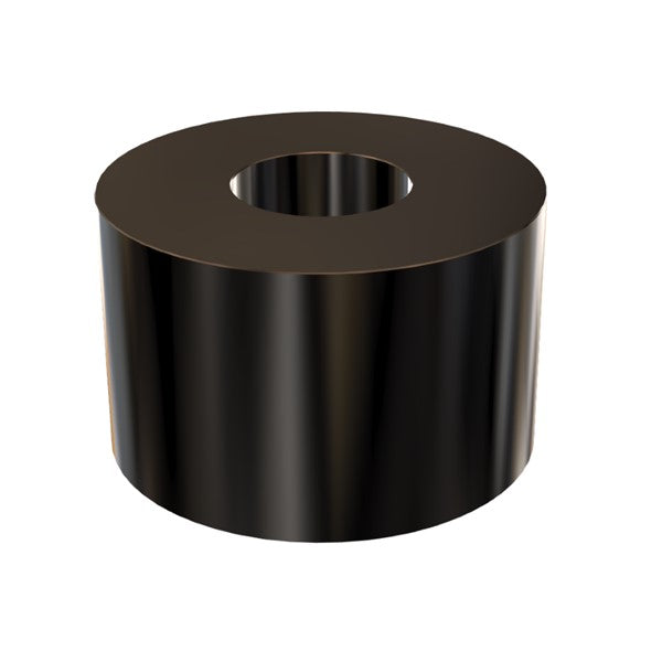 Black Aluminum Spacer 1" OD X 3/8" ID