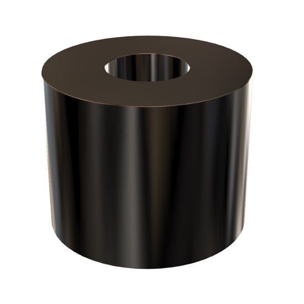 Black Aluminum Spacer 1" OD X 3/8" ID