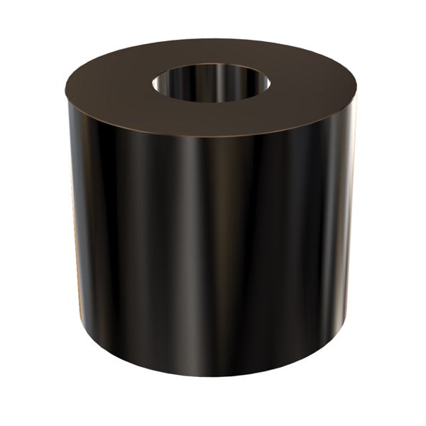 Black Aluminum Spacer 1" OD X 3/8" ID