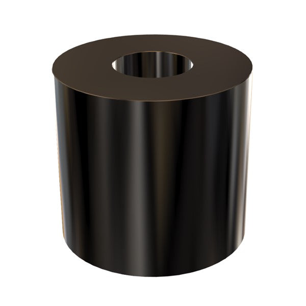 Black Aluminum Spacer 1" OD X 3/8" ID