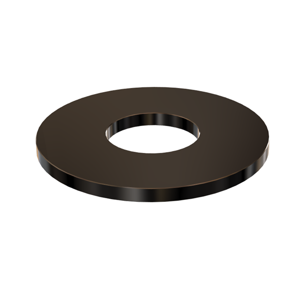 Black Aluminum Spacer 1" OD X 1/2" ID