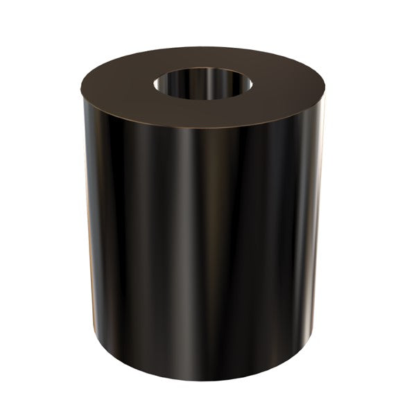 Black Aluminum Spacer 1" OD X 1/2" ID