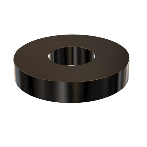 Black Aluminum Spacer 1" OD X 1/2" ID