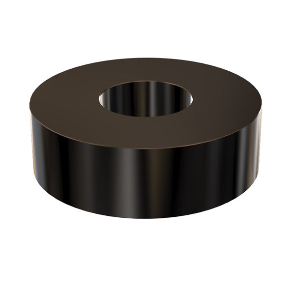 Black Aluminum Spacer 1" OD X 1/2" ID