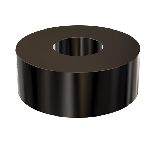 Black Aluminum Spacer 1" OD X 1/2" ID