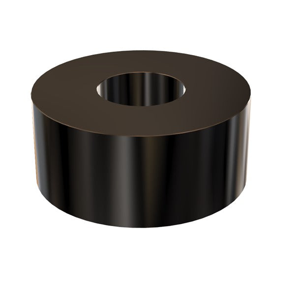 Black Aluminum Spacer 1" OD X 1/2" ID