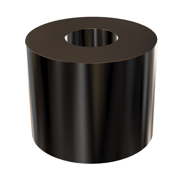 Black Aluminum Spacer 1" OD X 1/2" ID