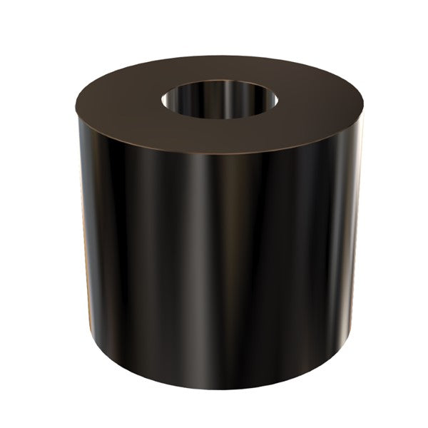 Black Aluminum Spacer 1" OD X 1/2" ID