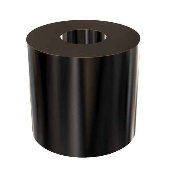 Black Aluminum Spacer 1" OD X 1/2" ID