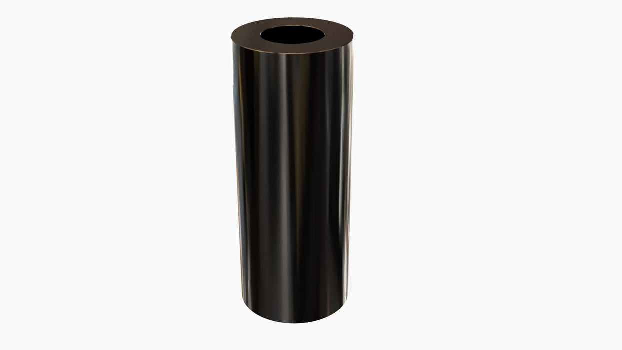 Black Aluminum Spacer 1/2" OD X 1/4" ID