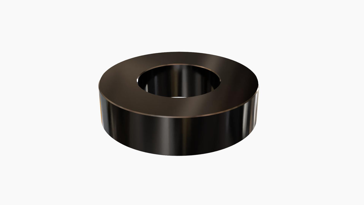 Black Aluminum Spacer 1/2" OD X 1/4" ID