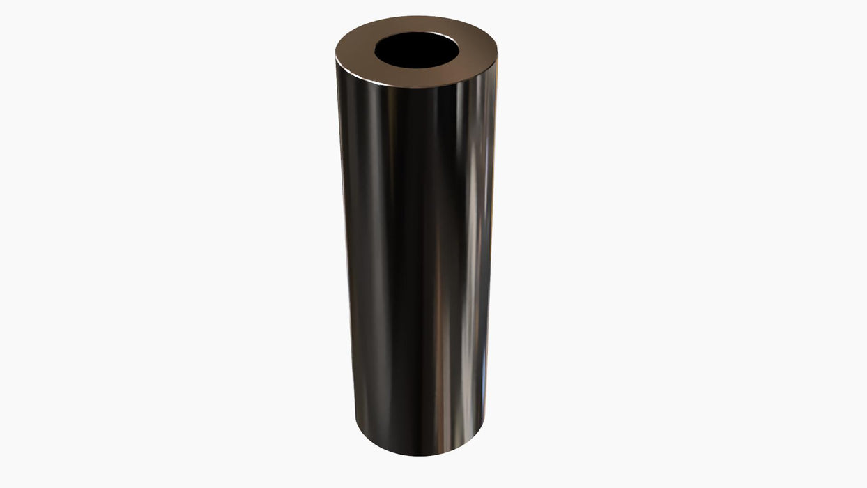 Black Aluminum Spacer 1/2" OD X 1/4" ID