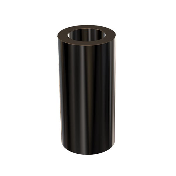 Black Aluminum Spacer 5/8" OD X 3/8" ID