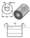 Aluminum Spacer 1" OD X 3/8" ID - Metal Spacers Online