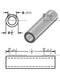 Aluminum Spacer 3/8" OD X 1/4" ID - Metal Spacers Online