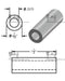 Aluminum Spacer 7/16" OD X 1/4" ID - Metal Spacers Online